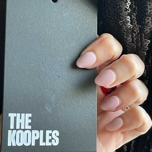 NWT The Kooples Black Sequin Draped Mini Dress - Picture 6 of 10